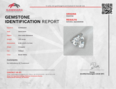 1.69 Carats Blue White Aquamarine Gem